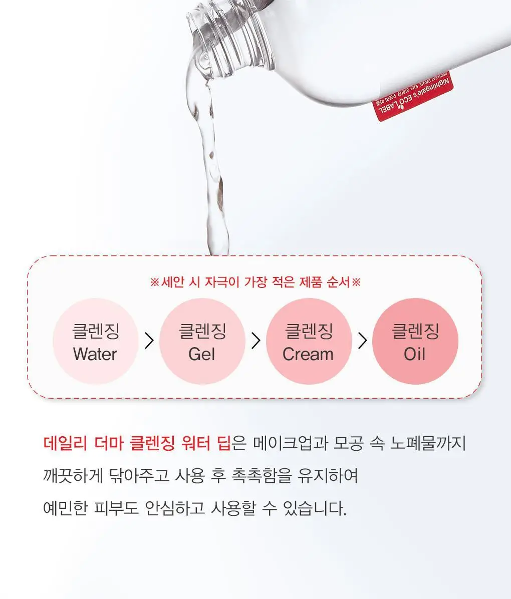 [올영단독/증정기획] 나이팅게일 클렌징워터 딥 500ml 기획 상세페이지 7